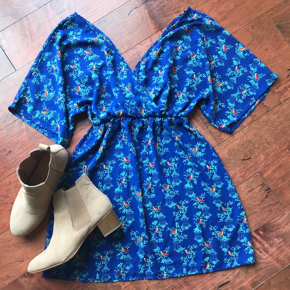Deep V Dress 🐦